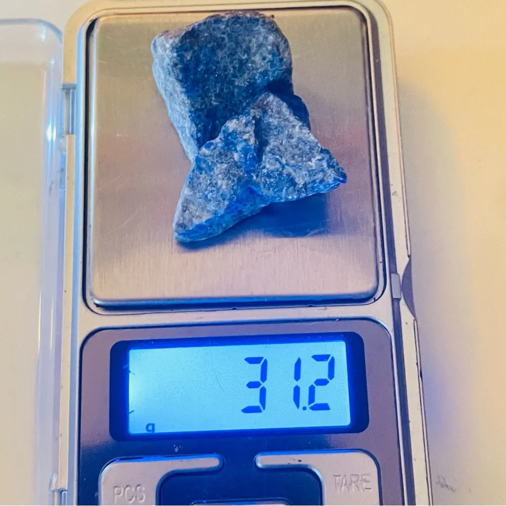 New Lapis Lazuli Third Eye Chakra Blue White Ultraviolet Natural Tumble Crystals